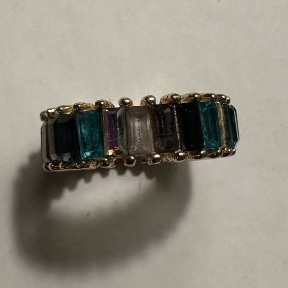 Turquoise multi faceted ring - Picture 2 of 3